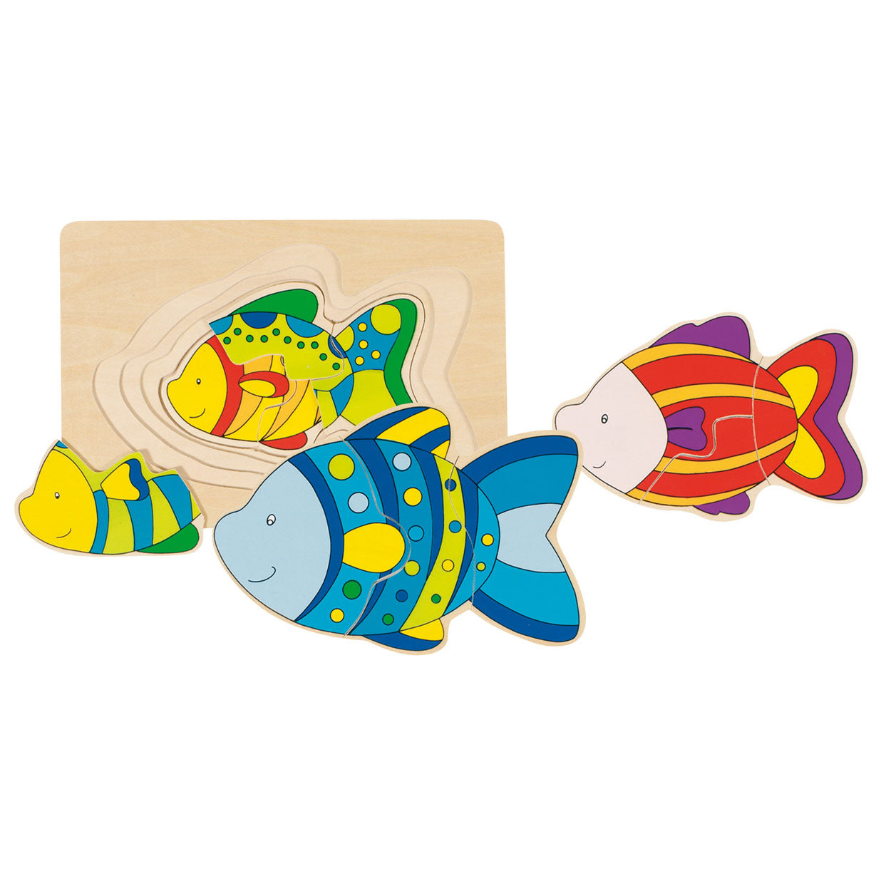 Pesce puzzle a 3 strati Goki Houten