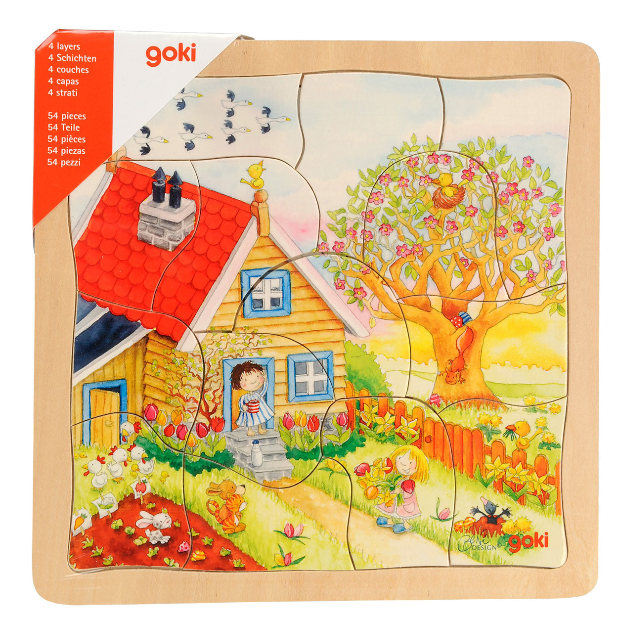 Season puzzle a 4 strati Goki, 54st.