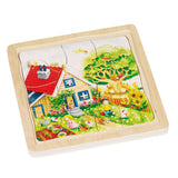Goki 4-layer puzzle seasons, 54st. - afbeelding 4
