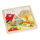 Goki 4-layer puzzle seasons, 54st. - afbeelding 5