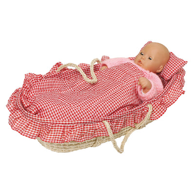 Goki poppenmandje met lakentjes
