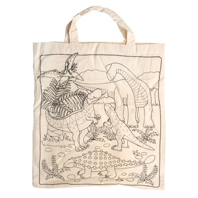 Goki katoenen tas - dinosaurus