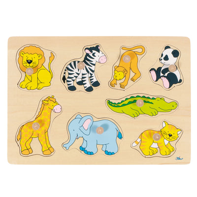 Goki Wooden Nick Puzzle Animali selvatici