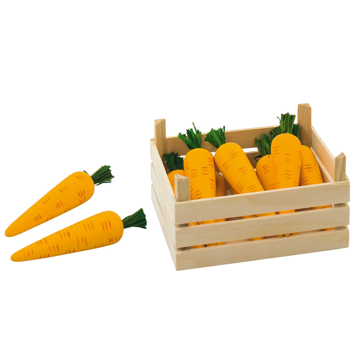 Zanahorias de madera Goki en Coffin, 10dlg.