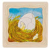 Pollo puzzle a strato di legno Goki
