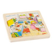 Goki Houten Lagenpuzzel Mijn dag - afbeelding 2