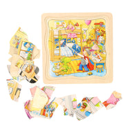 Goki Houten Lagenpuzzel Mijn dag - afbeelding 4