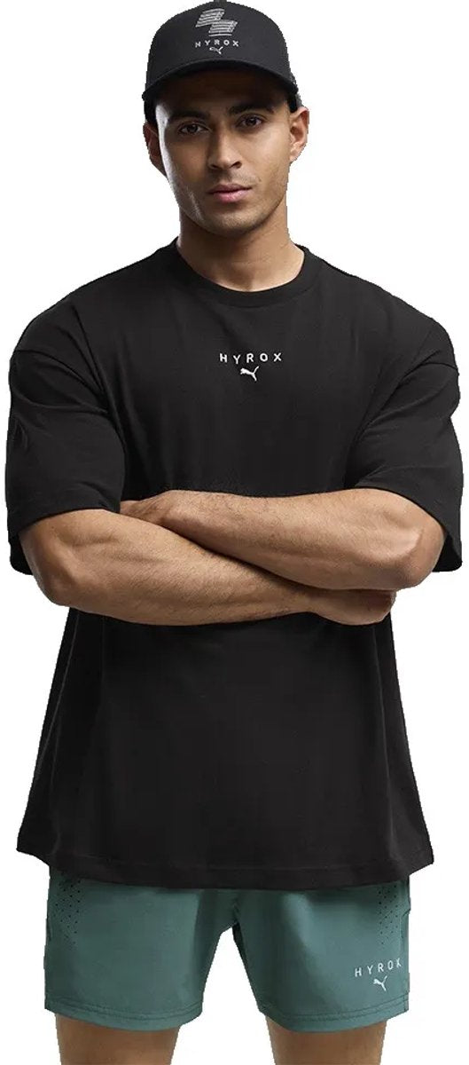 T-shirt a maniche corte Puma x hyrox lifestyle nera xl da uomo