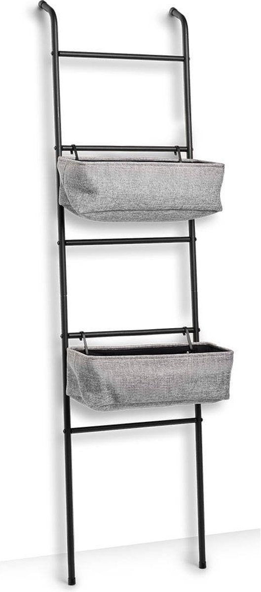 Wenko estante de escalera para baño, 2 cestas de almacenamiento, zeller