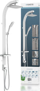 Schütte Schütte Rain Shower Set Madagascar White y Chrome -Colorado