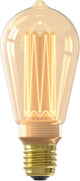 Lámpara LED serie Calex Crown - E27 - fuente de luz rústica dorada - 3,5W - regulable