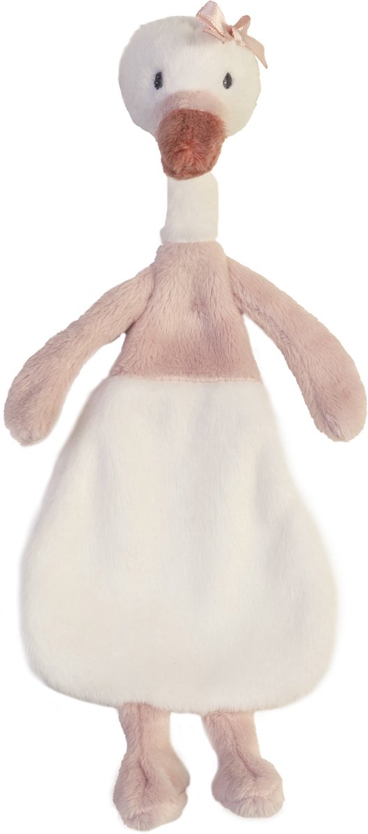 Feliz caballo cisne swizzle tela de abrazo - blanco - regalo de bebé