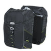 Basil dubbele fietstas miles 34 liter 13 x 26 x 35 cm (2x) - zwart lime