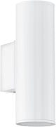 Eglo riga - buitenverlichting - wandlamp - 2 lichts - led - wit