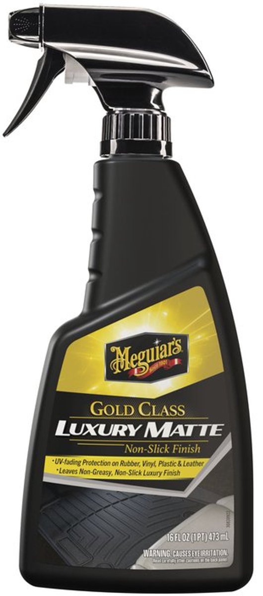Meguiar's Meguiar's Gold Class Luxury Matte – 473ml – Detergente per superfici opache – Senza formazione di lucido – Risultato senza aloni