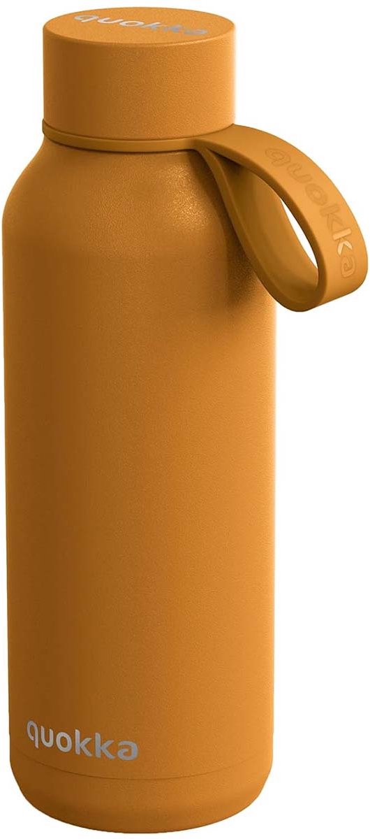 Quokka, botella isotérmica colección 510ml sólida con banda, amarillo