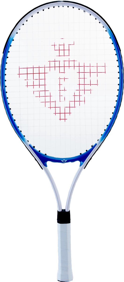 Racket da tennis con copertura e 2 palle blu