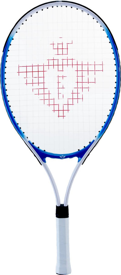 Racket da tennis con copertura e 2 palle blu