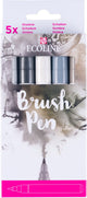 Set di pennelli Bruynzeel ecoline, 5 colori