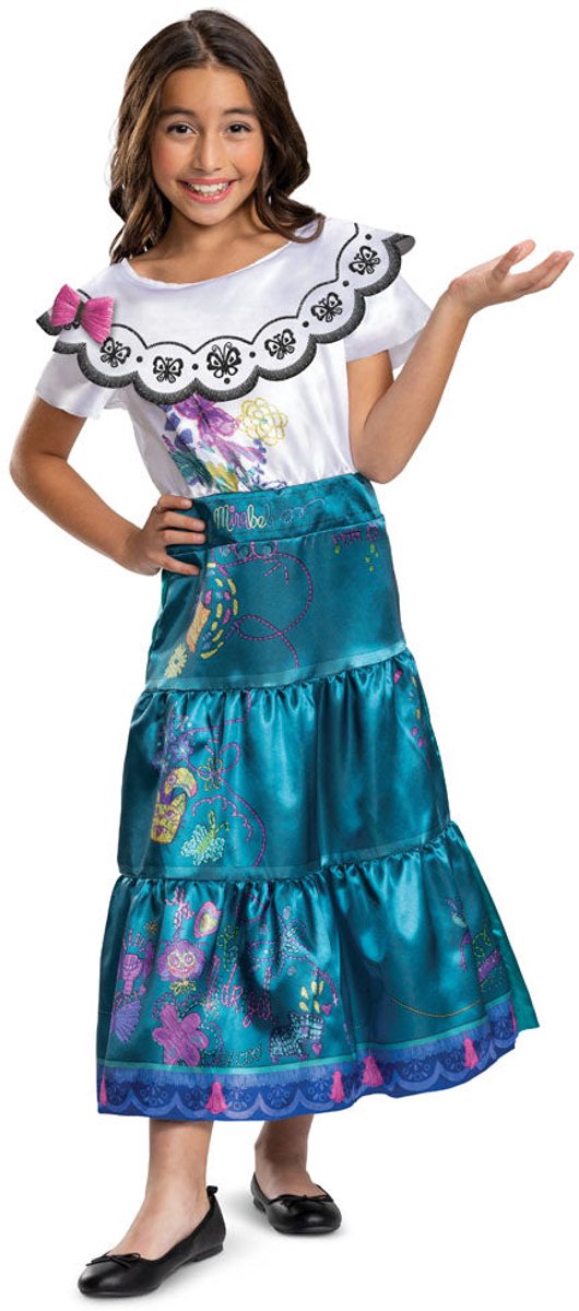Disguise disney - encanto, mirabel jurk deluxe, maat m (7-8 jaar), meisjes