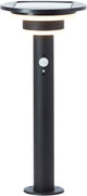 Brilliant garvina - lampada da esterno con piantana - altezza 45 cm - led 3w - solare - 430 lm - 3000k - ip44 - nero