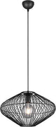 Rl live your light reality cobain - hanglamp - zwart mat - excl. 1x e27 7 w - plafondbevestiging - in hoogte verstelbaar