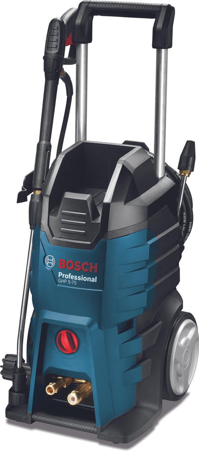 Bosch professional ghp 5-75 - idropulitrice - inclusa pistola, lancia regolabile 3 in 1, cavo da 5 m, tubo alta pressione rinforzato in gomma-acciaio da 10 m e lancia rotante