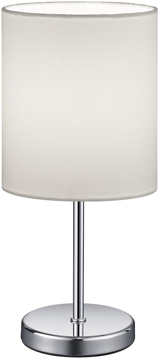 Rl vive tu luz reality jerry - lámpara de mesa - cromo - excl. 1x e14 4,9 w - interruptor de cable