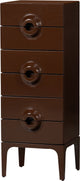 Cómoda Woood merge 6 cajones - madera - marrón rojo - 120x44x45 cm
