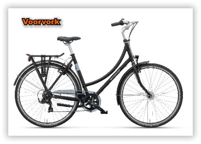 Batavus forcella+cl (18178) 1 nero-opaco lunghezza=247