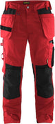 Pantaloni da lavoro Blåkläder blaklader con tasche per chiodi 1555-1860 - rosso nero - c52