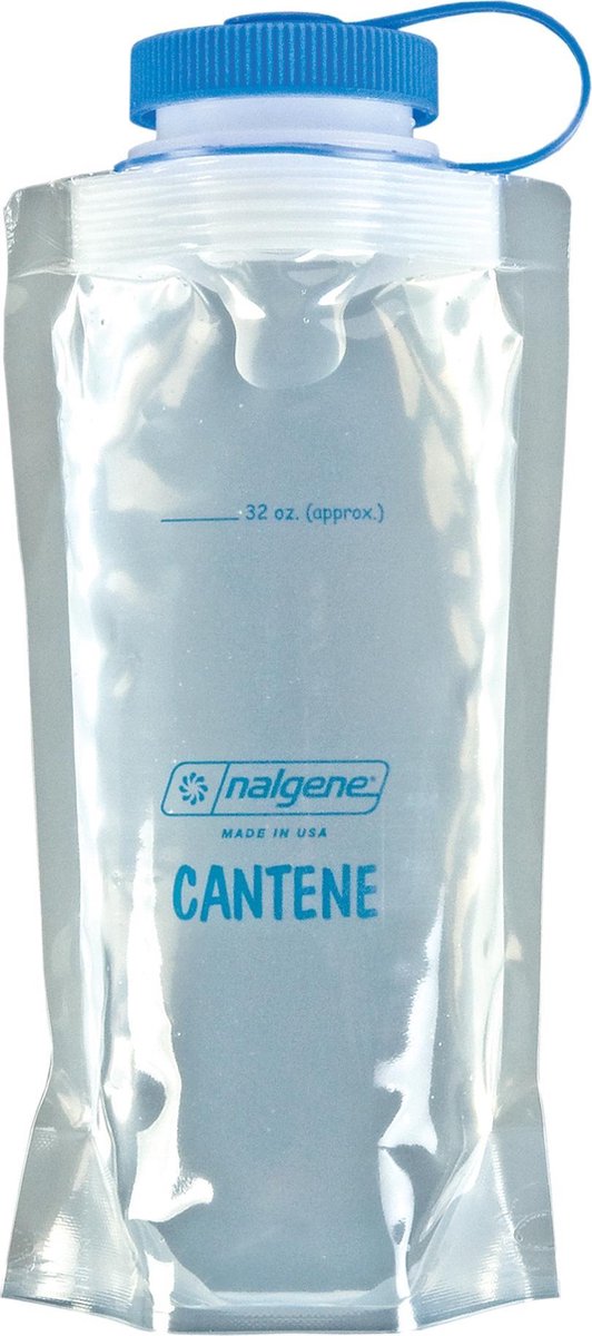 Nalgene - cantina multicapa - botella de boca ancha - botella para beber - botella de agua - ligera - 1000 ml - plástico gris