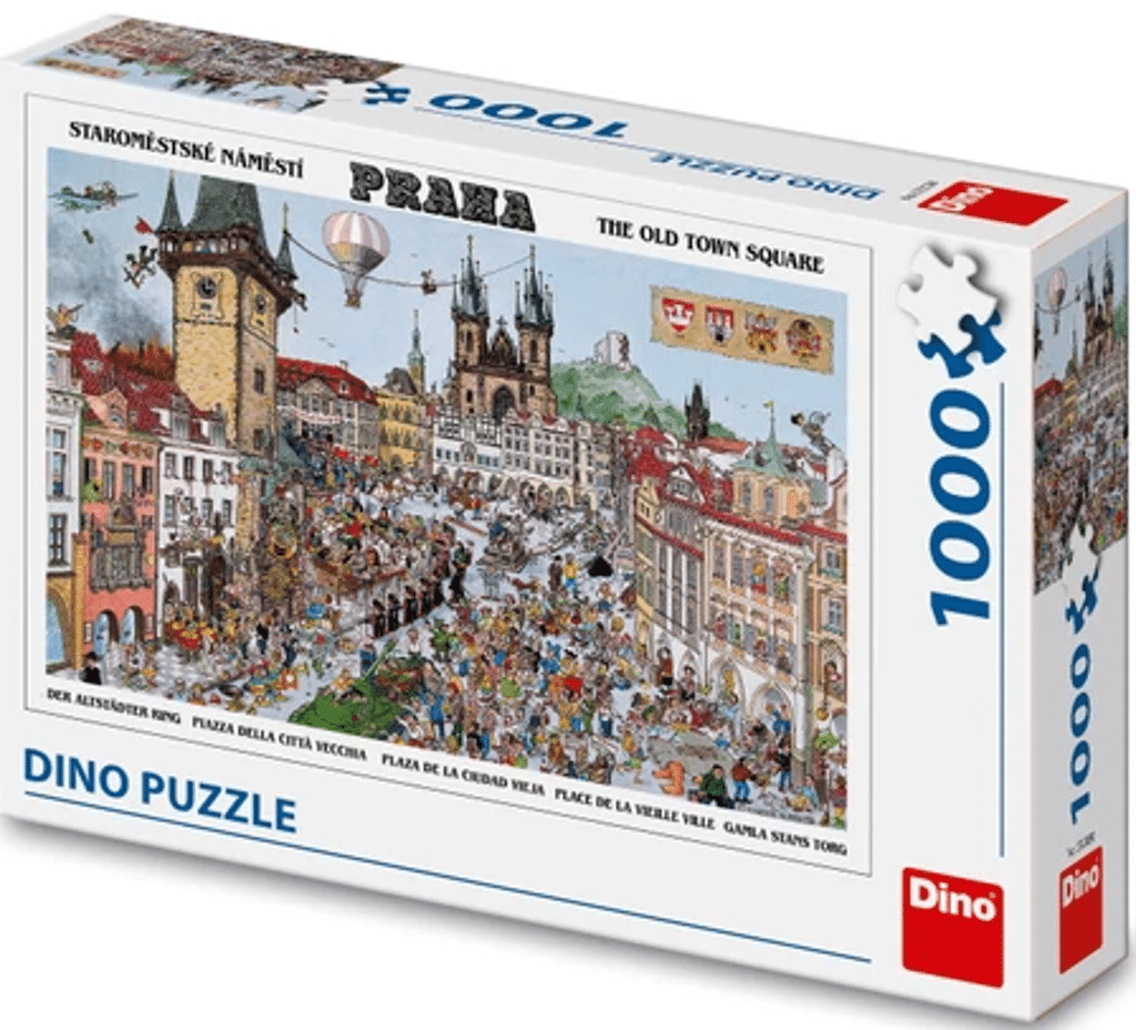 Dinotoys dino puzzle di stadscentrum van praag - 1000 pezzi