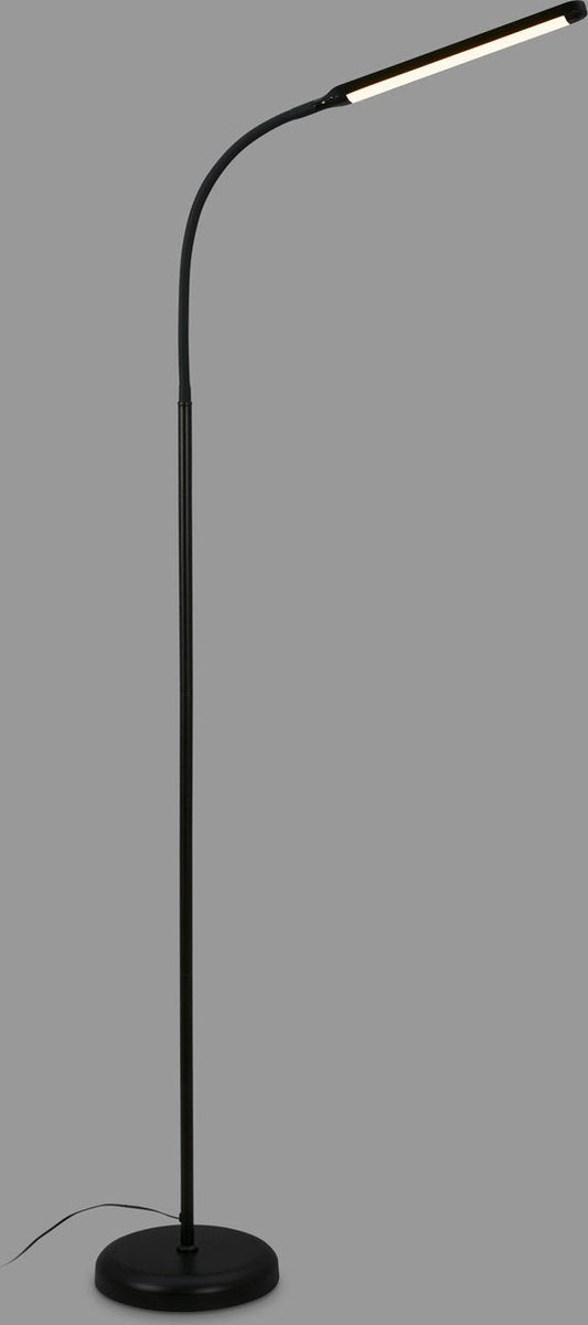 Briloner pivaz - lámpara de pie regulable - lámpara de pie para salón - con tacto - negro - h: 126,5cm