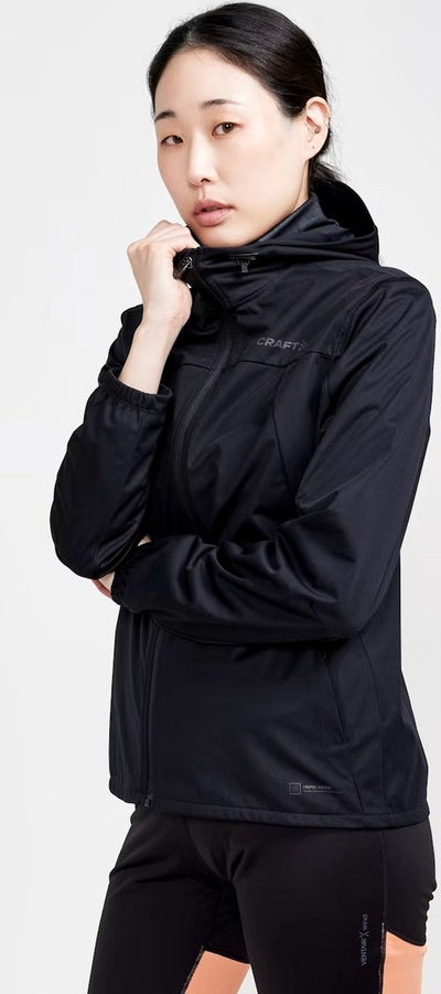 Giacca Craft Adv Essence Hydro con gilet sportivo da donna - nero