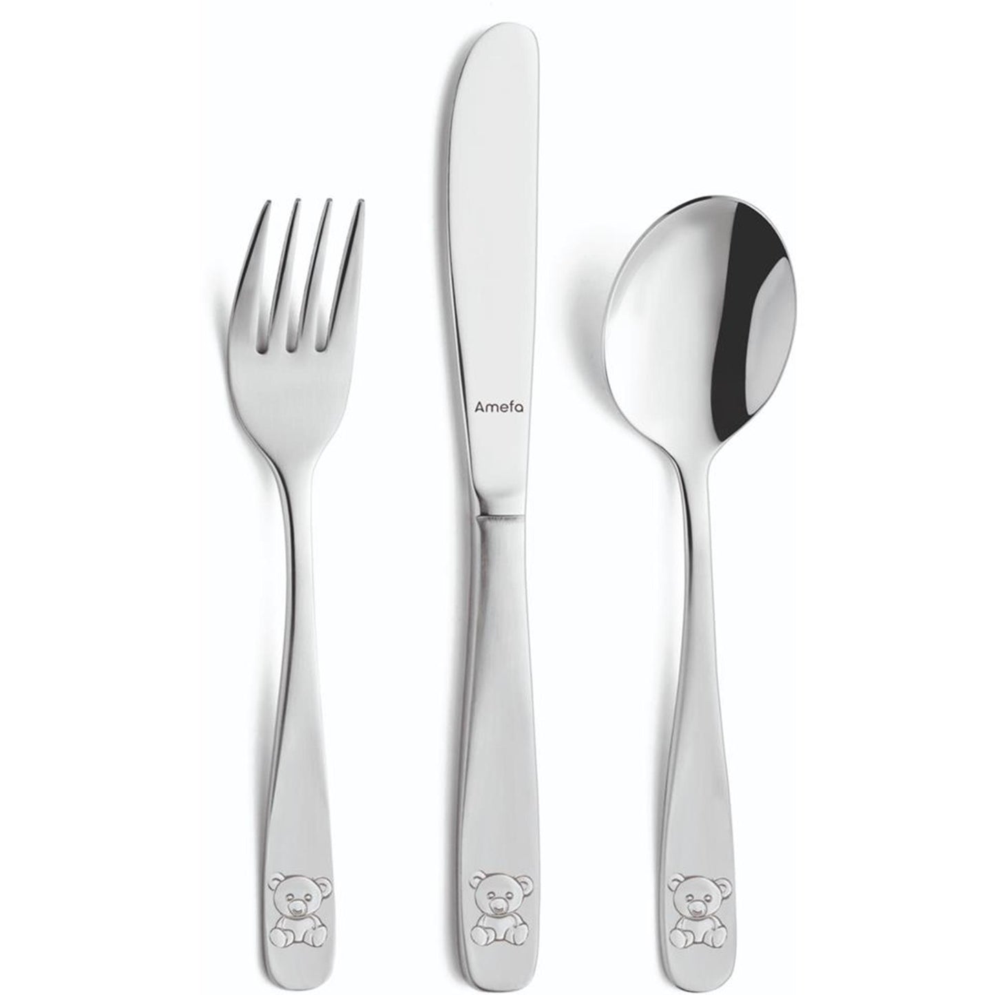 Juego de cubiertos infantiles Amefa osito 3 piezas