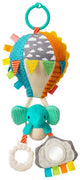 Mongolfiera di peluche Infantino con anello da dentizione e sonaglio.