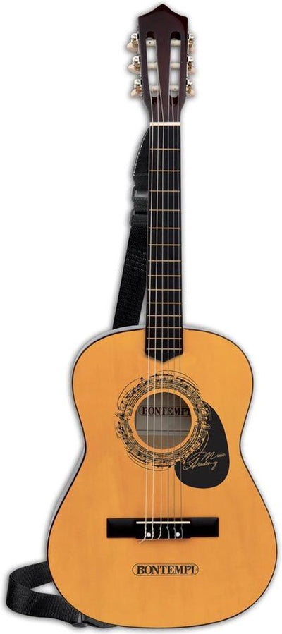 Bontempi spa botempi - guitarra de madera - 6 cuerdas - bandolera 92 cm