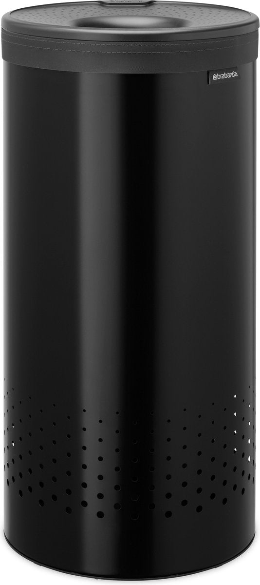 Brabantia wasmand - met deksel - 35 l - matt black dark grey