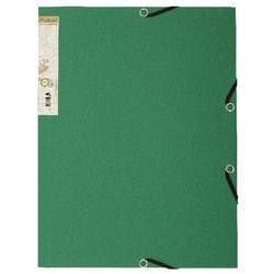 Carpeta exacompta 56983e 380g m2 a4 24x34cm verde oscuro 3 solapas