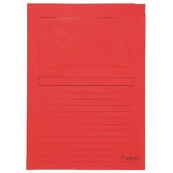 L-covers 50105e carta 31x22cm finestra rossa scrivibile