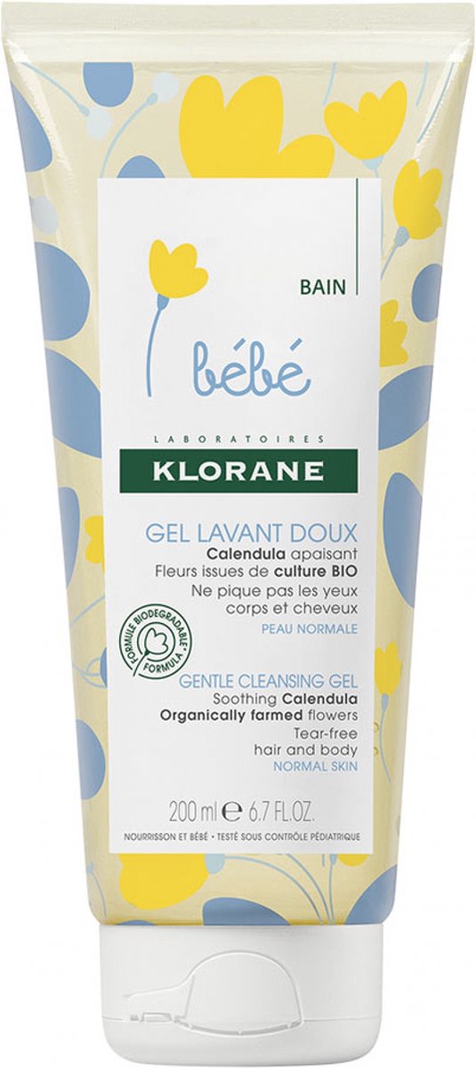 Klorane - gentle cleansing gel bébé- jemný mycí gel pro děti od narození