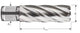 Rotec core drill hss silver-line 38.0mm sl55 weldon