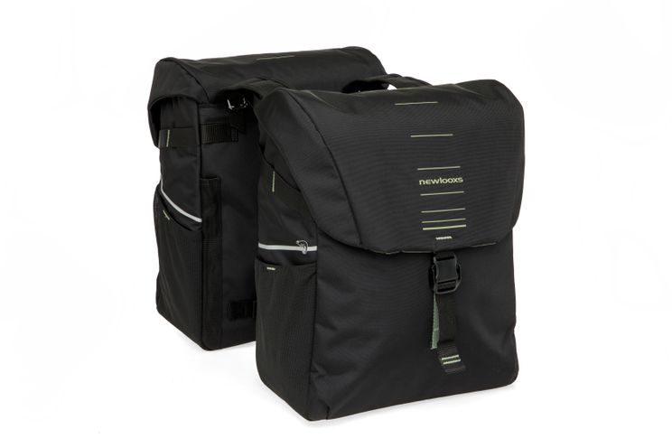 Newlooxs borsa doppia new looxs vigo 40l poliestere nero verde