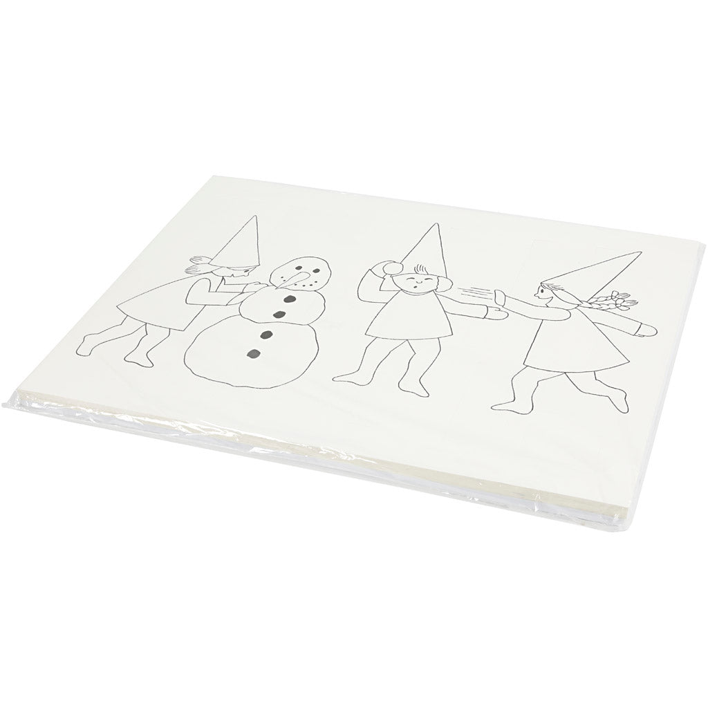 Porte di cartone, A3, dim 30x42 cm, bianco, 30 pezzo 1 scatola