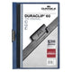 Cartelle a pinza durevole duraclip 60 blu a4 60 fogli fronte trasparente