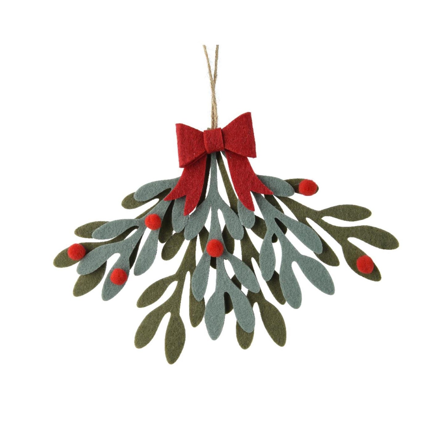 Decoris colgante navideño muérdago 11x19,5x14,5cm