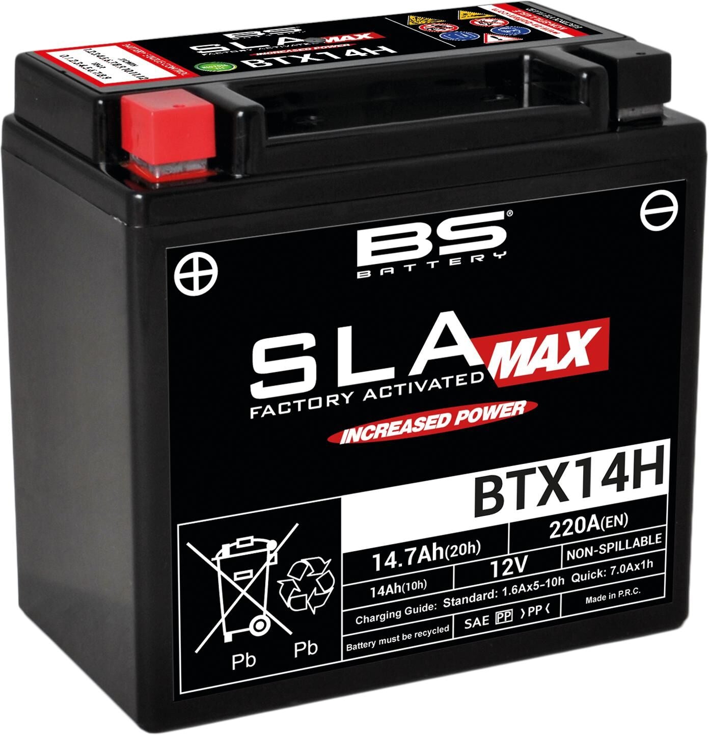 Batería BS Batería BTX14H BS SLA-Max