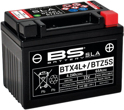 Batteria bs batteria btx4l+ btz5s 4ah bs sla