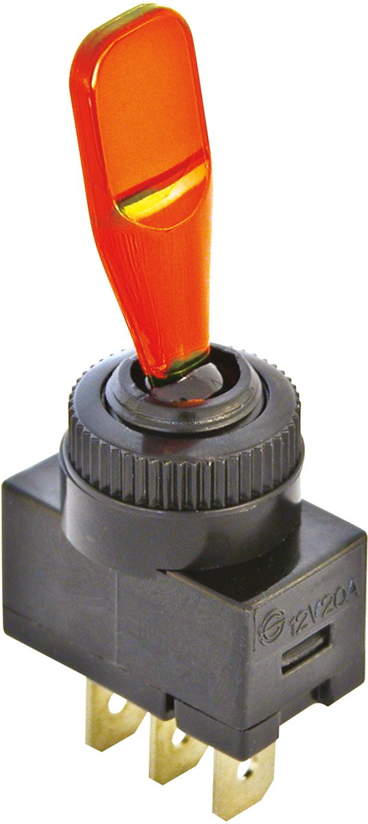 Interruptor carpoint 12v naranja negro
